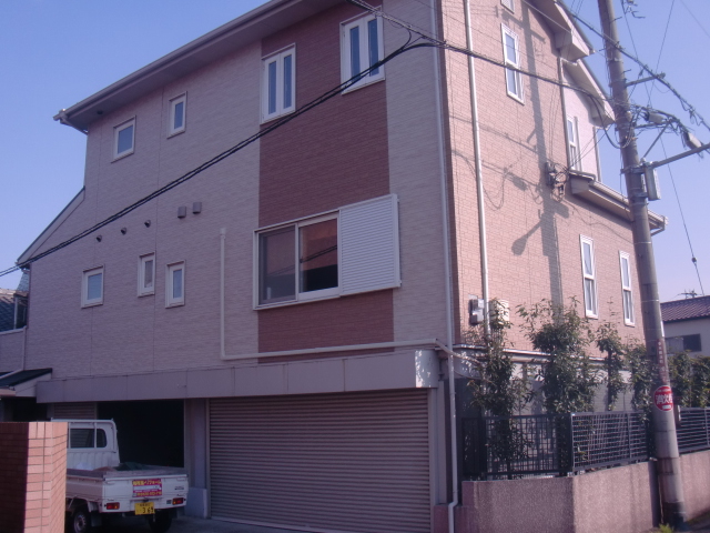 岸和田市春木の一階の鉄骨塗装の現調