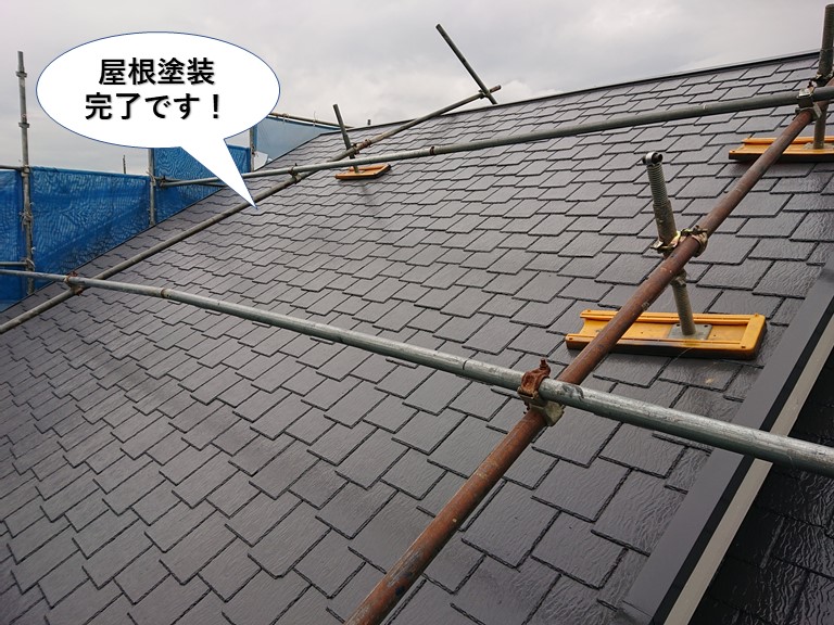貝塚市の屋根塗装完了