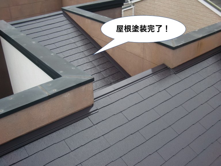 熊取町の屋根塗装完了