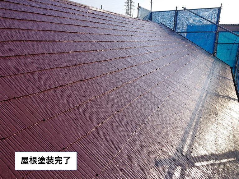 泉佐野市の屋根塗装完了