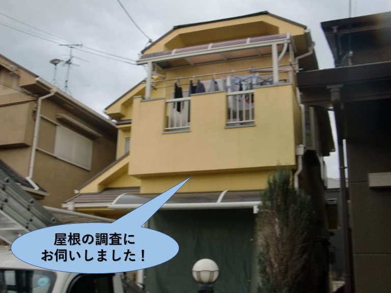 和泉市の屋根の調査