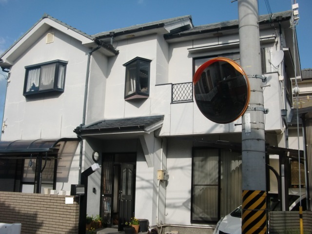 和歌山市善明寺の屋根・外壁塗装前の現況