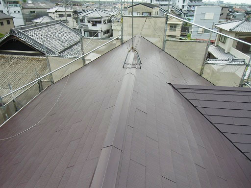泉佐野市俵屋の屋根塗装で耐久性のある屋根になりました！