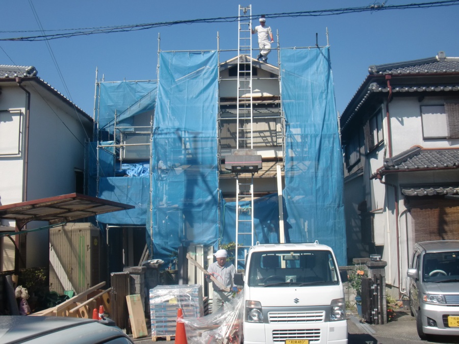 岸和田市土生町の屋根葺き替え工事