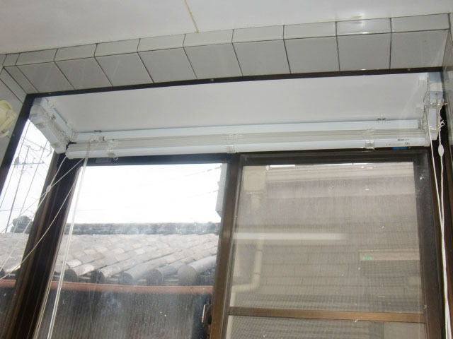 岸和田市紙屋町の出窓内部の雨漏り修理完了
