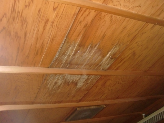岸和田市の二階の和室天井の雨漏り調査