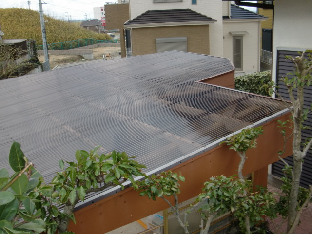 阪南市のカーポートの屋根張替え完了