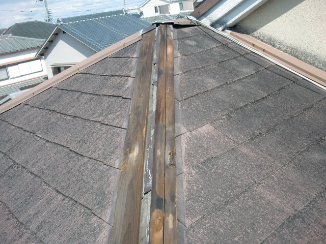 棟板金飛散施工前