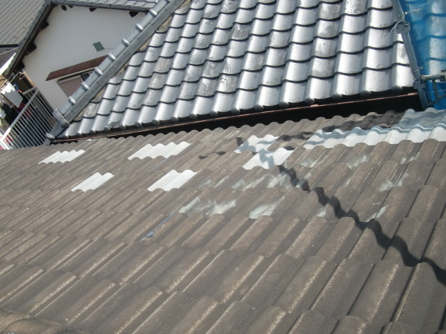 屋根修理後