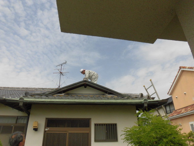 岸和田市の屋根点検状況