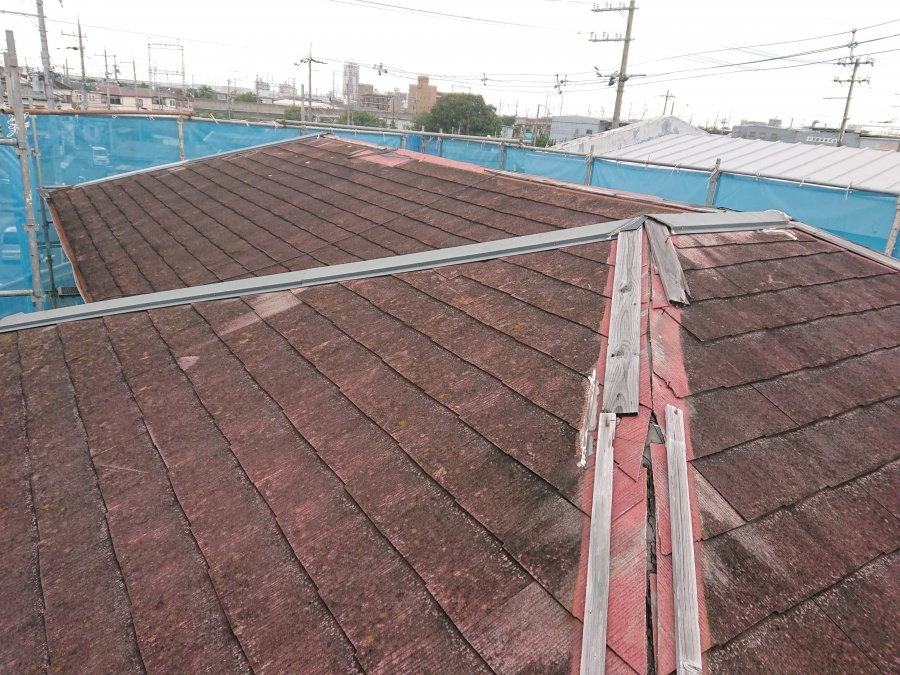 岸和田市の屋根塗装前