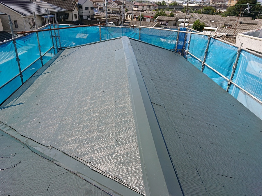 岸和田市の屋根塗装完了