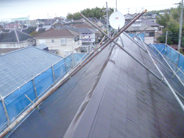 岸和田市下松町の屋根塗装完了