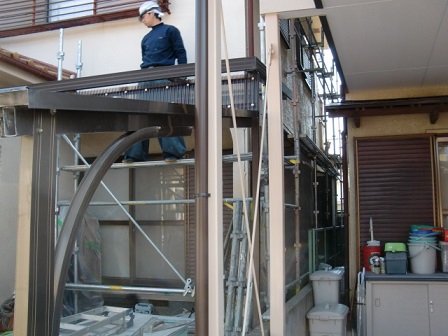 岸和田市土生町で洋瓦の屋根葺き替え工事
