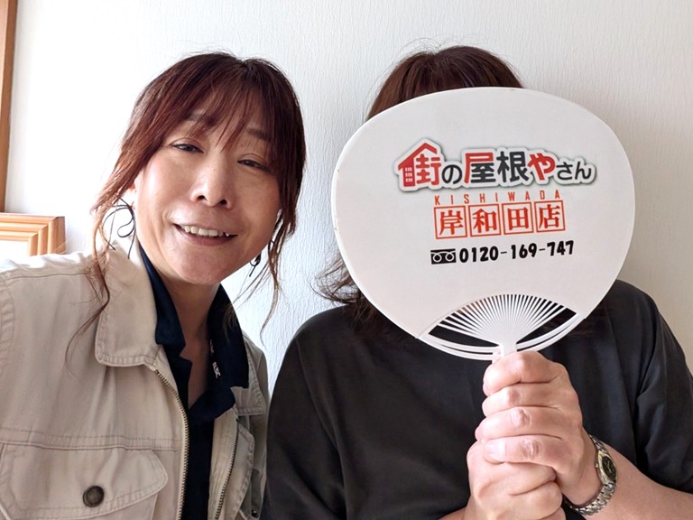 和泉市で飛びかけていたベランダ波板屋根を張り替えたN様の声