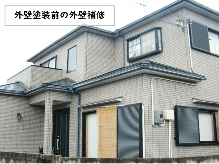 和泉市外壁塗装前の外壁補修