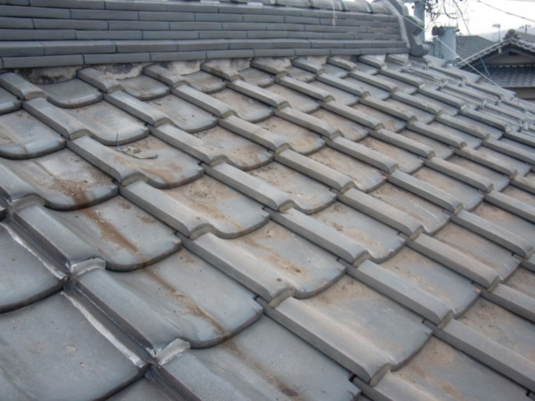 和泉市漆喰詰め直しビフォー