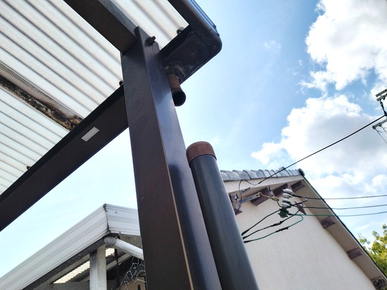 和泉市雨樋工事前