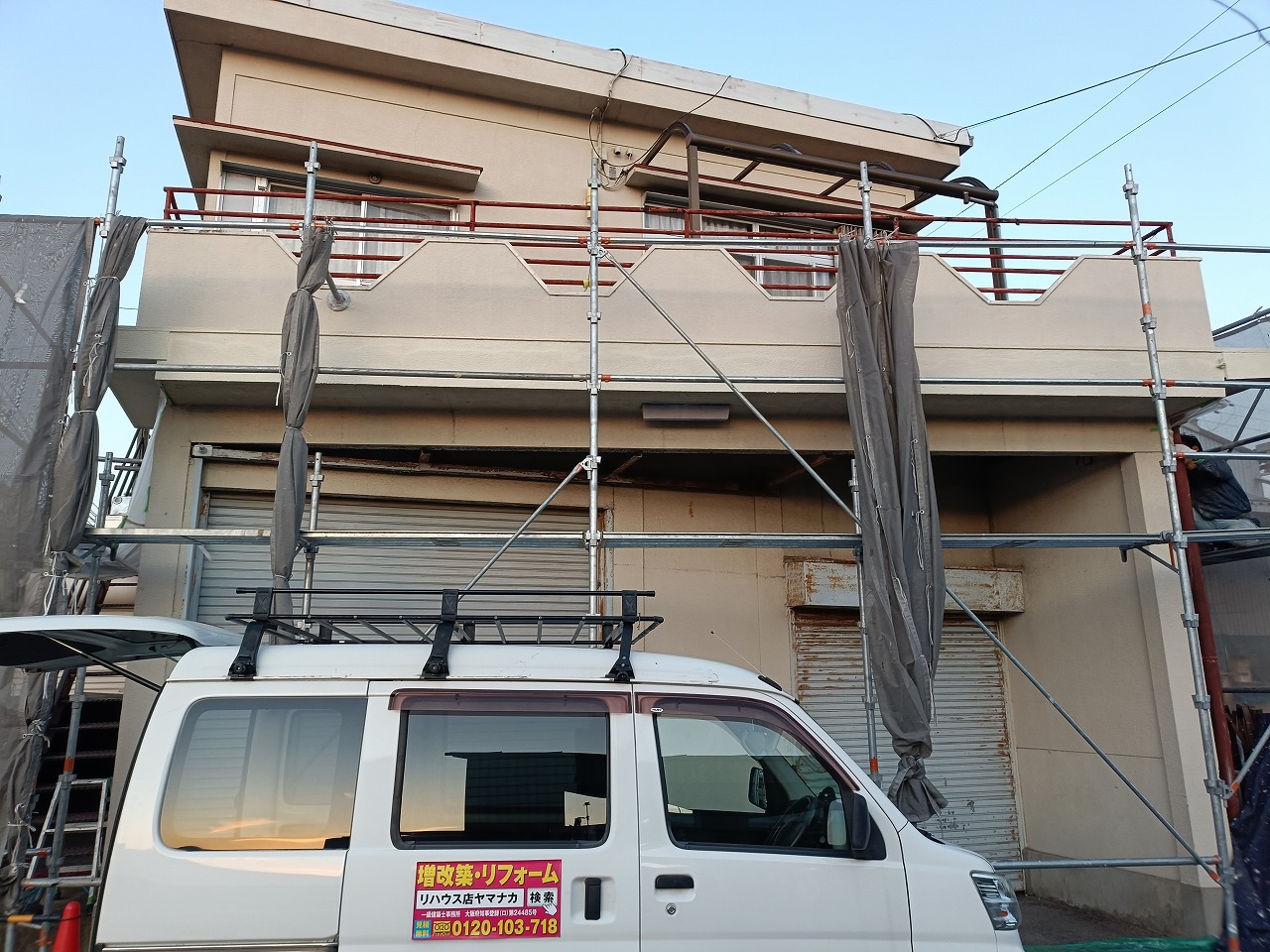 外壁補修工事完成