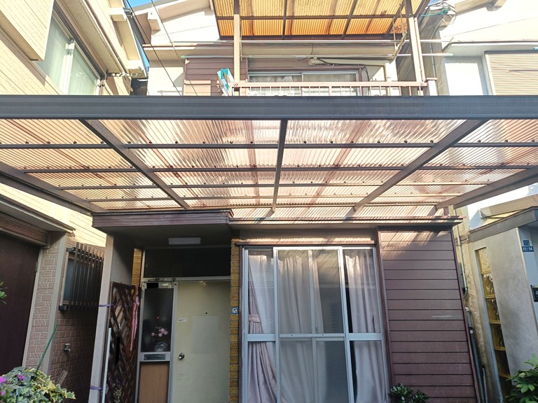 岸和田市 カーポート波板張り替え