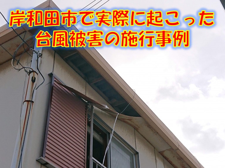 岸和田市エリアで相次いだ台風被害による屋根修理施工事例集まとめ