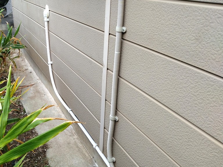 岸和田市水漏れ修理露出配管工事1