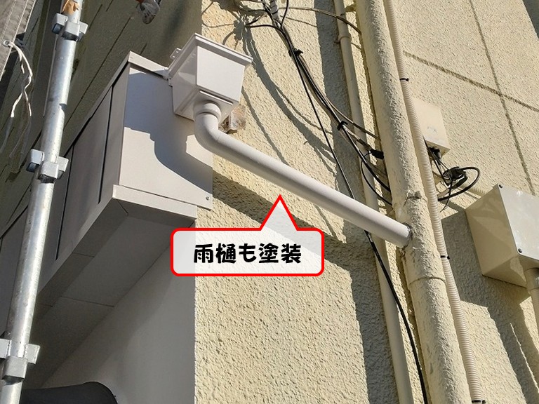 岸和田市雨樋も塗装