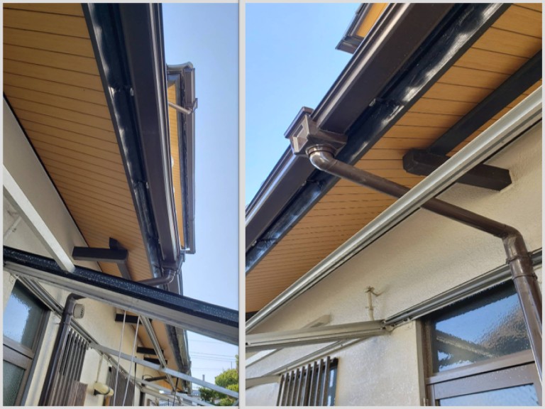 高石市雨樋工事後