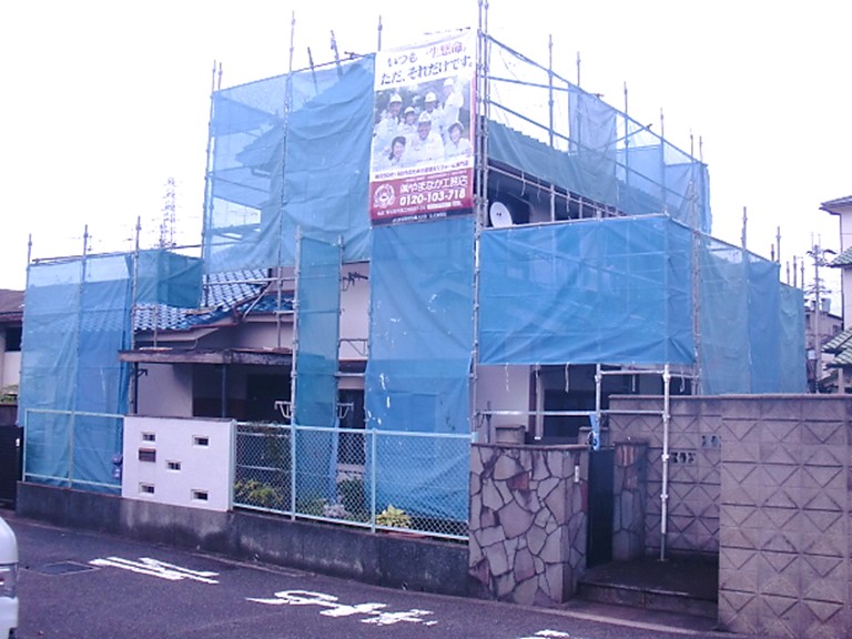 忠岡町仮設足場アフター