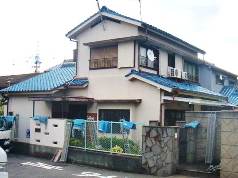 忠岡町外壁塗装ビフォー