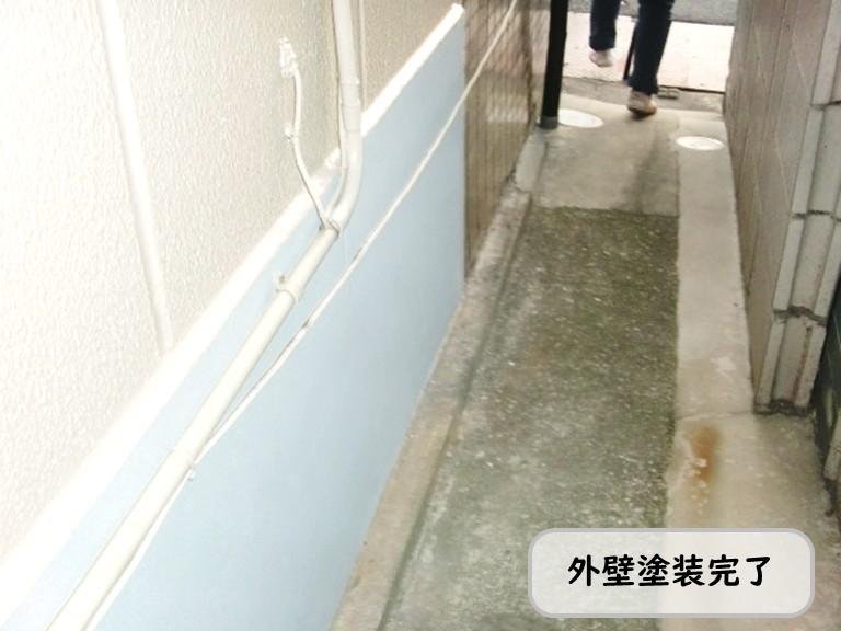 泉南市で外壁塗装完了
