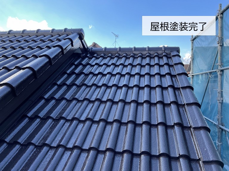 泉南市の屋根塗装完了