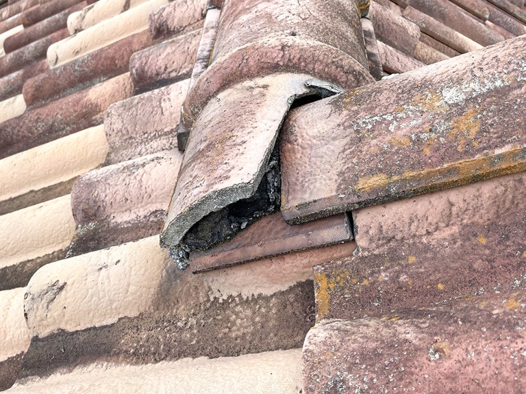 泉南市漆喰詰め直しビフォー