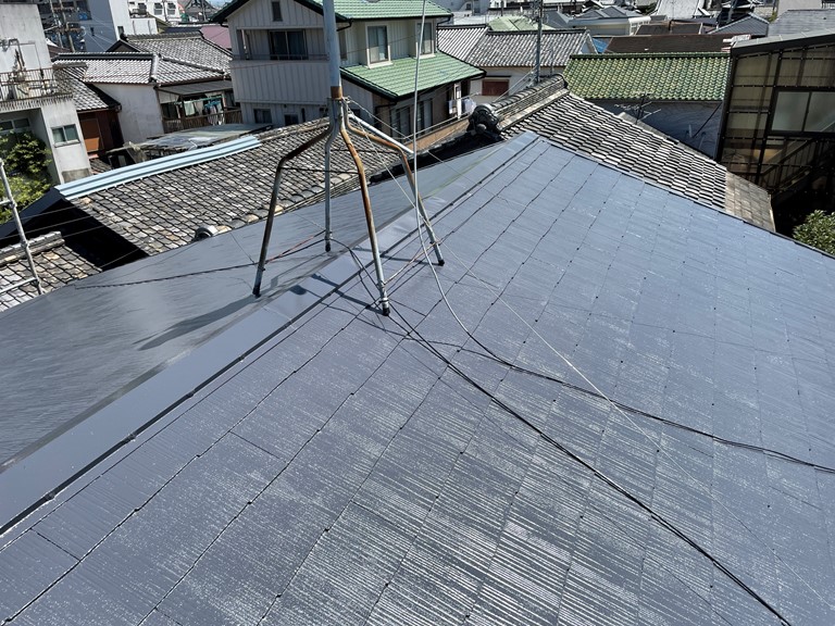 泉大津市の屋根塗装完了