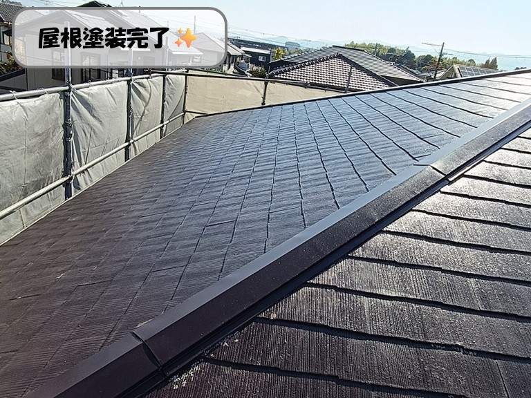 熊取町で屋根塗装工事！スレート屋根をサーモアイSiで塗り替え