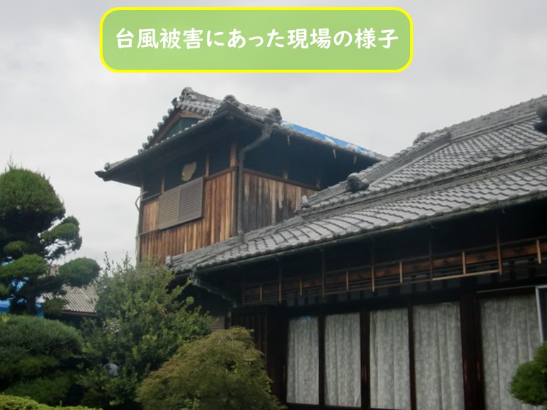 阪南市で台風被害