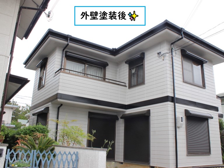高石市で外壁塗装後